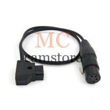 D-Tap to 4-Pin Female XLR Power Cable  for Sony Canon Panasonic AJA CION Camera