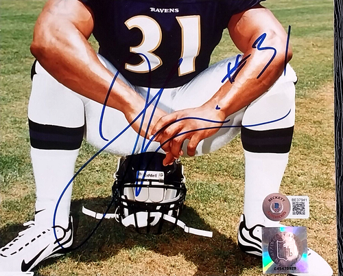 JAMAL LEWIS BALTIMORE RAVENS RB AUTOGRAPHED SIGNED 8X10 PHOTO BAS BECKETT COA - Picture 2 of 4
