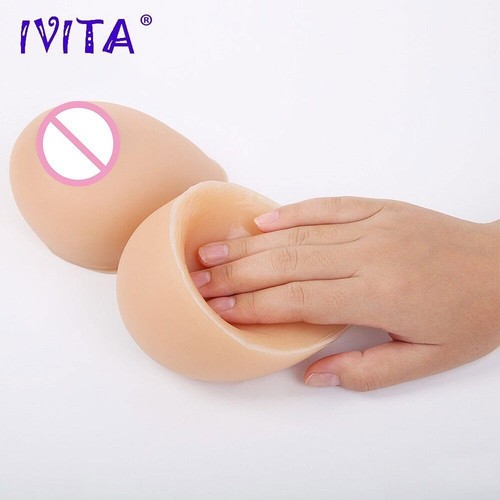 3600g Beige Silicone Artificiale Forme Seno Coppa HH per Crossdresser Seno Falso - Foto 11 di 12