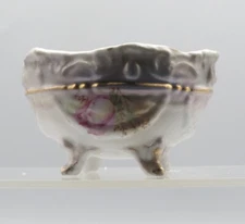 Vintage MV Co. Germany Hand Painted Footed Nut Cup/Salt Cellar