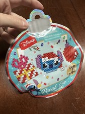 STITCH 3 ORNAMENT SET Pixel Art Disney 350 Fuse Beads Holiday Christmas Craft