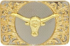 Bull Ox Belt Buckle Western Cowboy Men Cowgirl Women New Rodeo Texas Style Big