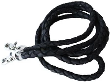 3/8" x 7'- 8' Horse Horse Western Purple Leather Round Braided Roper Reins 6652