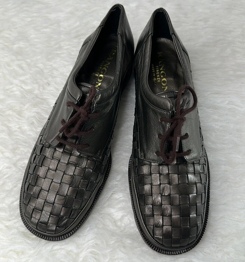 Mocasines Rangoni Firenze para mujer tejido canasta de cuero talla 7 B Foto 3 de 4
