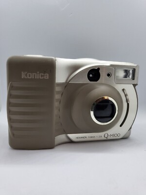 Konica Q-M100 - vintage retro Digitalkamera von 1997 - Japan Only Version Beige