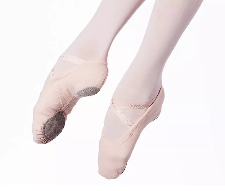 Zapato Zapatilla de Ballet Niñas Niños Talla 10 Punta Rusa Vivante Lona Elástica