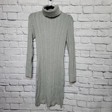 Hippie Rose Light Gray Juniors XL Sweater Dress NWT Turtle Neck Soft