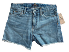 Polo Ralph Lauren Big Girls Frayed Denim Shorts  16 