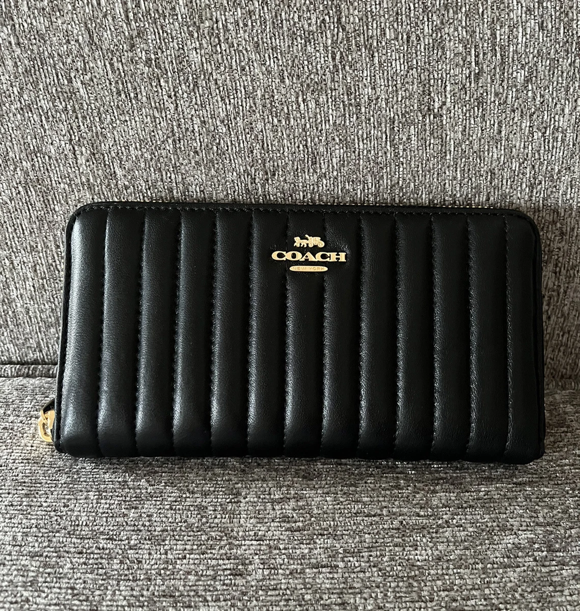 Coach black accordion wallet Clearance
