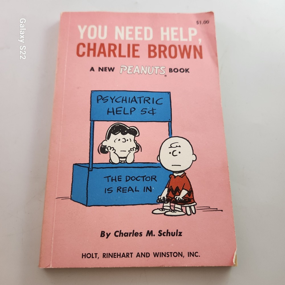 You Need Help Charlie Brown  Peanuts Book By Charles M. Schultz 1965 first editi