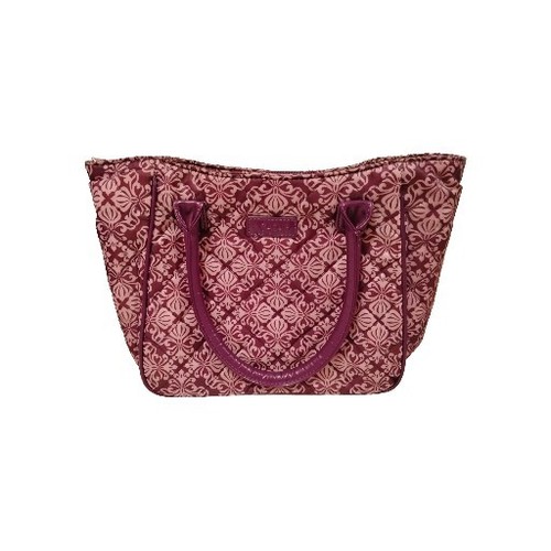 Sachi Insulated Cooler Tote Lunch Bag Print Pink Purple