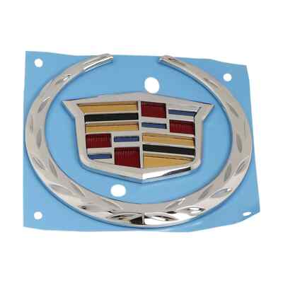 Ats Rear Emblem 2013-2014 CADILLAC ATS REAR TRUNK LID WREATH & CREST EMBLEM 22800974 | eBay