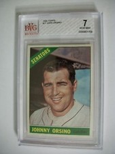 JOHNNY ORSINO 1966 Topps #77 BVG NM 7 Senators