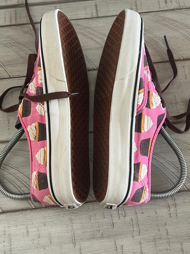 VANS PINK CUPCAKE CANVAS SHOES WOMEN'S SIZE 7.5/MEN'S SIZE 6 - Picture 7 of 9