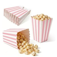 Pack Pink Popcorn Boxes, 4.6" x 2.7" Small Paper Popcorn Containers, Pink 32