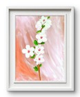 Cherry Blossom Branch Colorful Neo Expressionist Original Wall Art Canvas. — photo 3