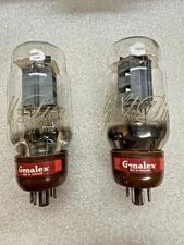 1963 GENALEX Gold Lion KT66 Output Tubes Pair