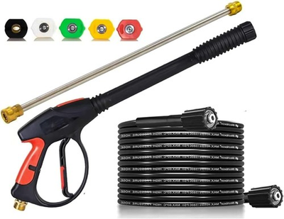 #ad 3000 PSI Power Washer Gun Kit M22 Hose 5 Nozzles Universal Craftsman Generac $29.99