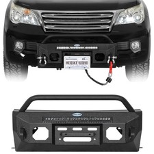 Fit 2010-2013 Lexus Gx460 Stubby Front Bumper With Winch Plate 72w Light Bar