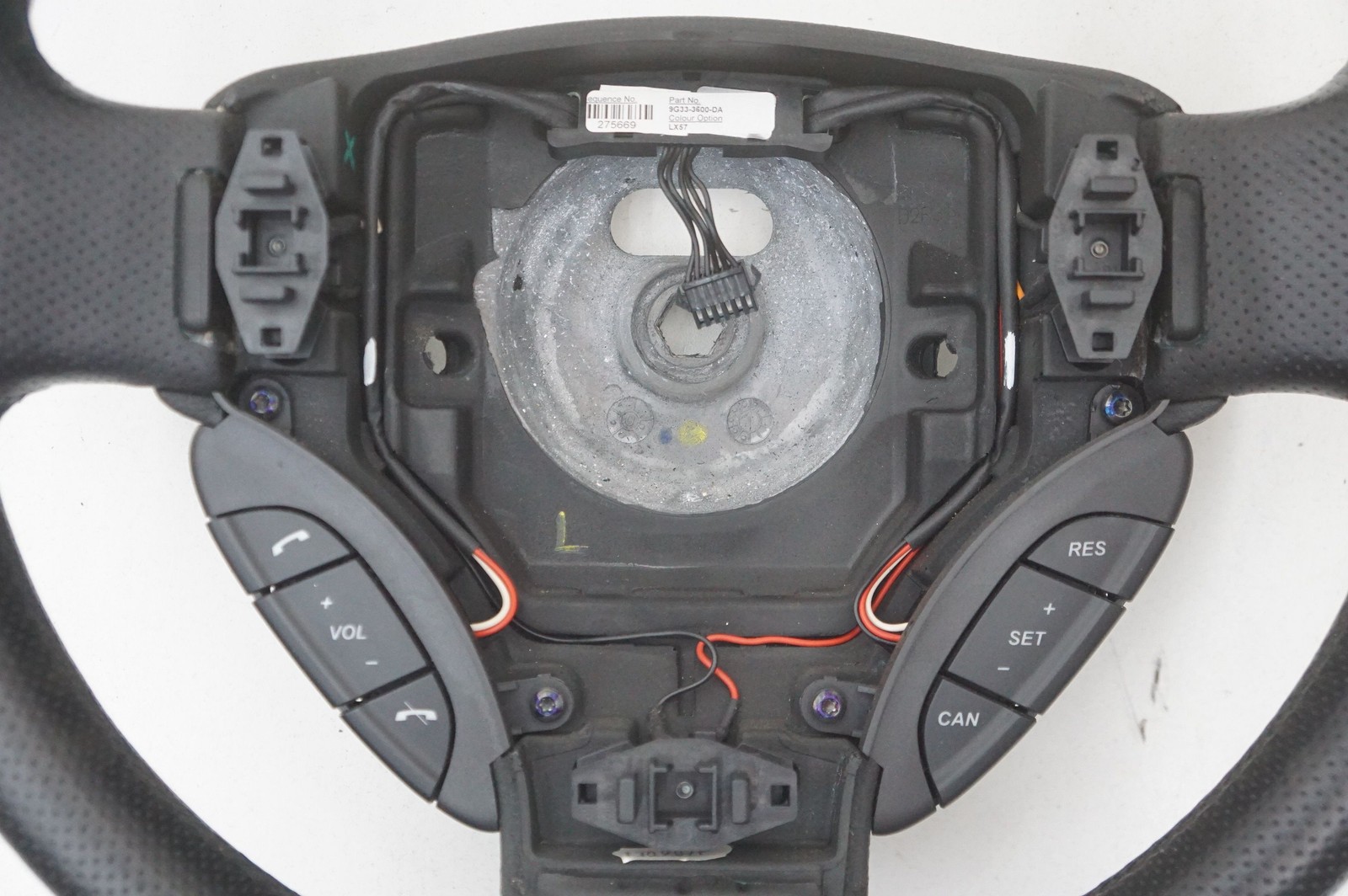 Driver Steering Wheel Black OEM 9G33-3600-DA Aston Martin V8 Vantage 2008 *Note*