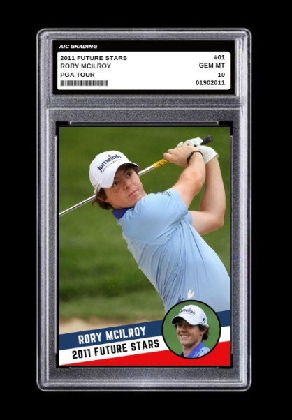 2011 Rory McIlroy Future Stars PGA Rookie Card Golf Pro Graded 10 view 4