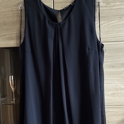 BODYFLIRT Damen Abendkleid kurz ärmellos Schwarz Gr. 46 Polyester, Rundhals
