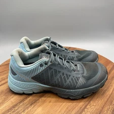 Scarpa Spin Ultra Shoes Mens 8 Gray Green Trail Running Vibram Megagrip Comfort