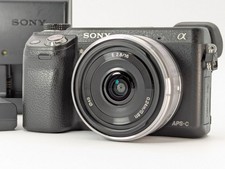 Sony NEX-6 Black 16mm F2.8 SEL16F28 / VCL-ECU1 Ultra Wide Lens Near MINT  1999