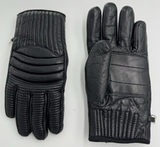 SUPER RARE Vintage Avon Genuine Leather Black Ski/Motorcycle Gloves Women's Med