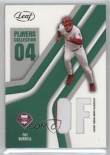 2004 Leaf Players Collection Jerseys Green Pat Burrell #PC-66 0v1