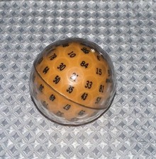 Lou Zocchi W&uuml;rfel Ungew&ouml;hnlich w100 Zocchihedron gelb schwarz
