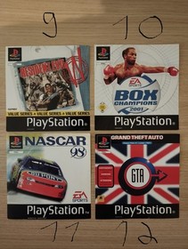 SONY PLAYSTATION 1 PS1 PSONE FRONT & BACK COVER PAL