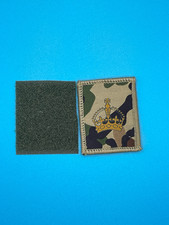 UBACS Rank Patch - King Charles Crown - Gold on MTP - WO2 Crown CSM SSM Hook and