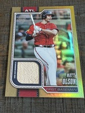 2026 Topps Series 1 Matt Olson Gold Foil Bat Relic /50 Braves