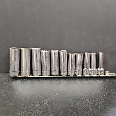 #ad Snap on 11 Piece 3 8quot; Drive 12 Point Metric Deep Socket Set 9 19mm $129.99