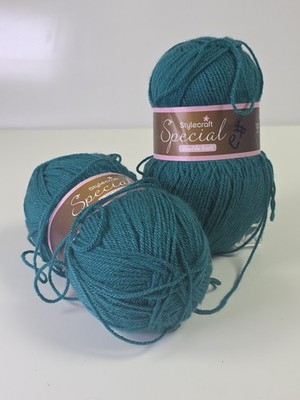 Stylecraft Special DK Acrylic Yarn Color 1062 Teal 100g   2 Skeins