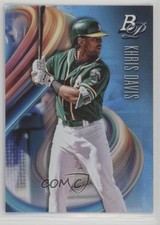 2018 Bowman Platinum Sky Blue Khris Davis #55 1u6