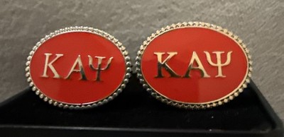 Kappa Alpha Psi Fraternity Silver Cufflinks HBCU 1911 BEAUTIFUL!!