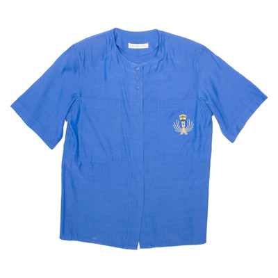 MALINA WONG Damen Bluse Blau M
