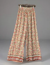 NWT Francesca's Miami  Wide Leg Palazzo Women's Small Multicolor Elastic Back