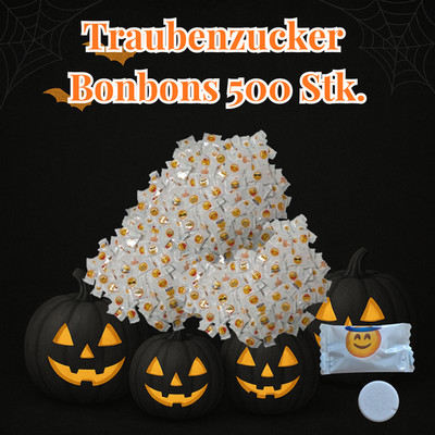 500 Stück Traubenzucker Bonbons Fruchtige Emoji Drops Süßigkeiten