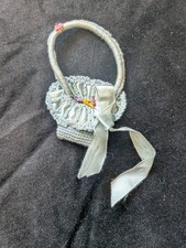 Antique Handmade Doll Purse Child's Wristlet Estate Piece. EUC