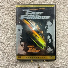The Fast and the Furious DVD 2001 Collector's Edition Paul Walker Vin Diesel