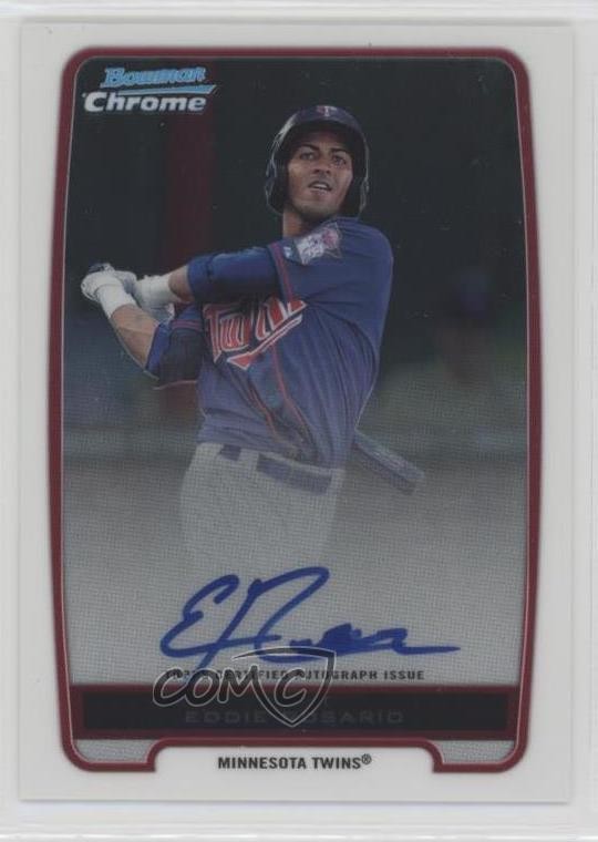 2012 Bowman Chrome Prospects Auto Eddie Rosario #BCP9 Auto 0l1