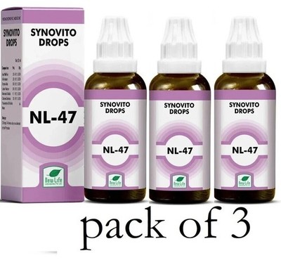 New Life NL 47 Synovito Drops 30ml x3 | Homeopathic Joint Mobility Support
