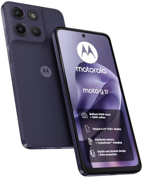 NEW Motorola Moto G17 6.7'' 4G Smartphone 128GB Unlocked SIM-Free - Evening Blue