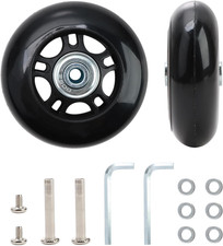 Set Di 2 Ruote Valigia Di Ricambio,70X6X24Mm Ruote Trolley Ricambio, Ruote Valig