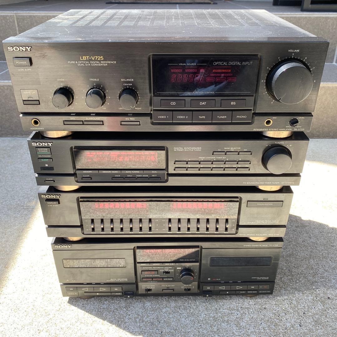 SONY LBT-V725 HiFi Stereo System Amp Tuner EQ Cassette Vinta