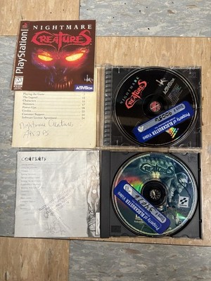 Nightmare Creatures I+ II PlayStation 1 PS1, Discs & Manuals READ
