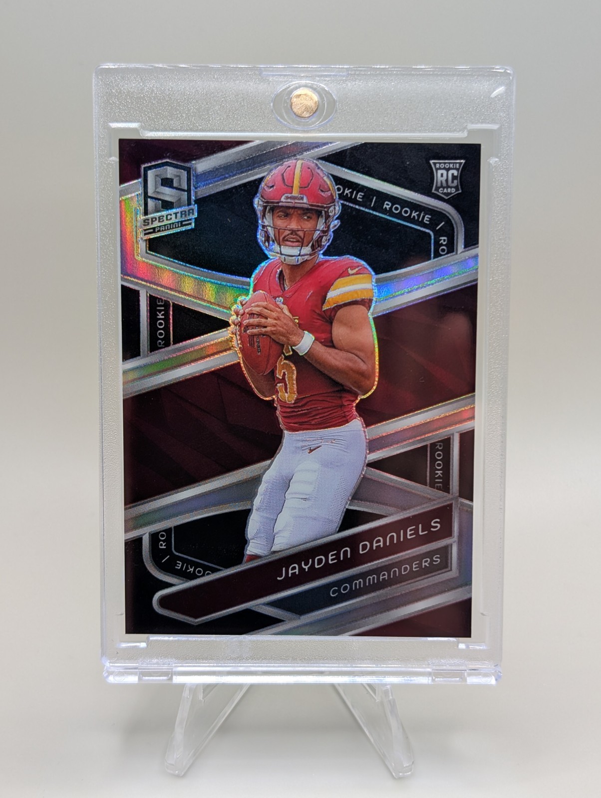 2024 Panini Silver Refractor Spectra - Jayden Daniels Rookie Card #115 (RC)
